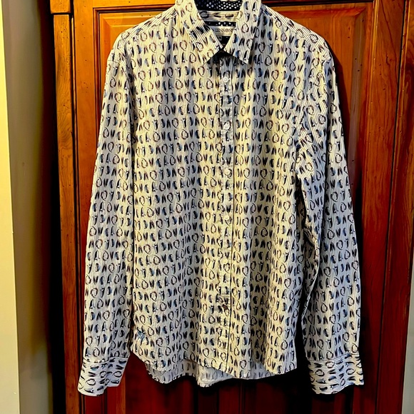 John Lennon size XL long sleeved shirt in 200% cotton excellent condition - Picture 1 of 12